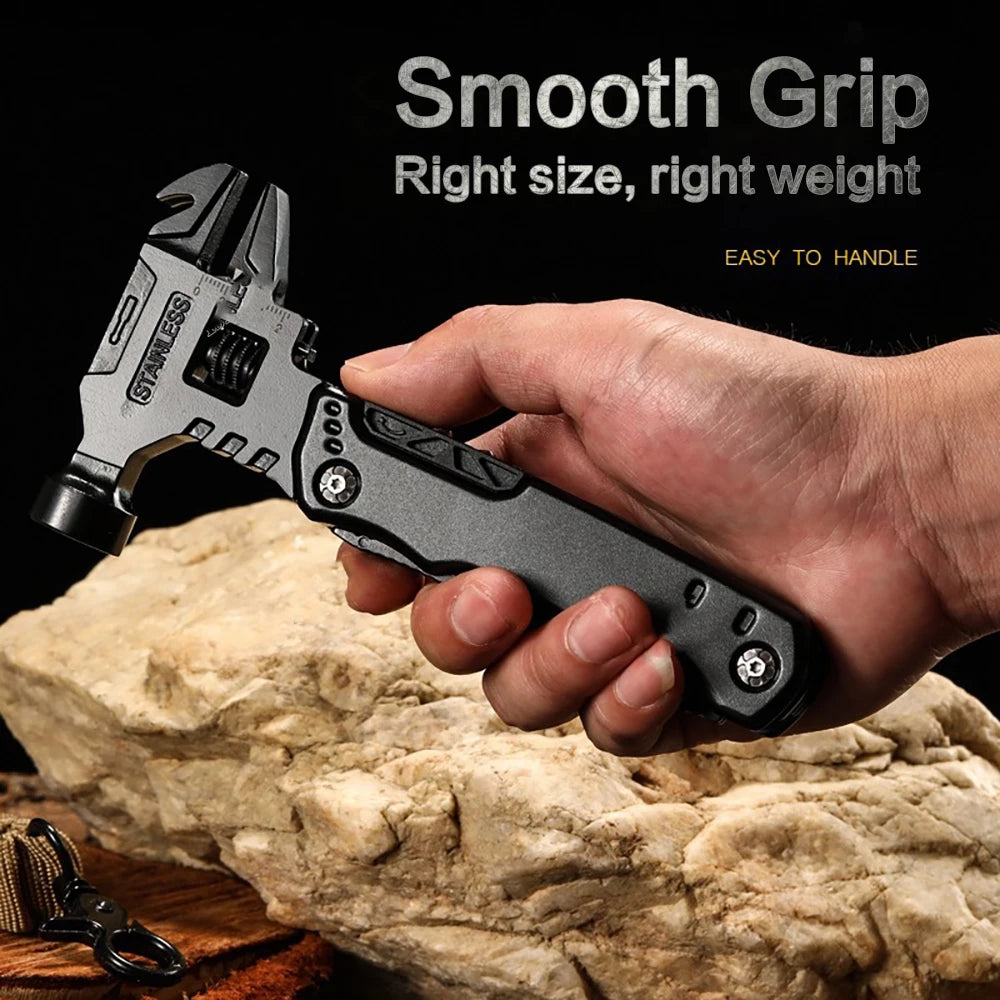 Survival Folding Multi-Tool – Stainless Steel 12-in-1 Pocket Pliers Knife for Field and Emergency Use - All you need