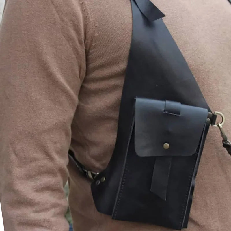 👜 Medieval Steampunk Leather Shoulder Bag – Technical Overview - All you need