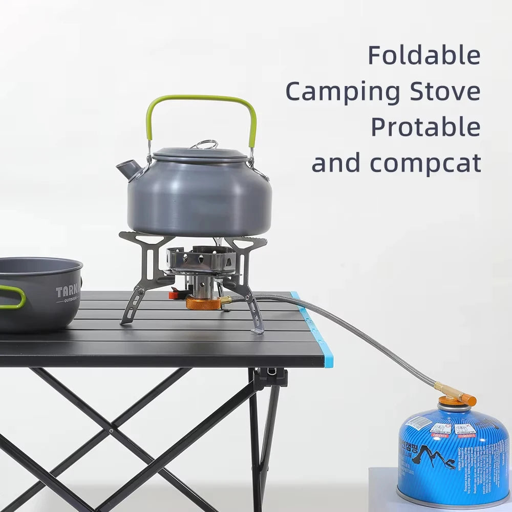 Portable 3000W Split Gas Stove for Outdoor Cooking – Compact, Foldable Design with Adapter - All you need
