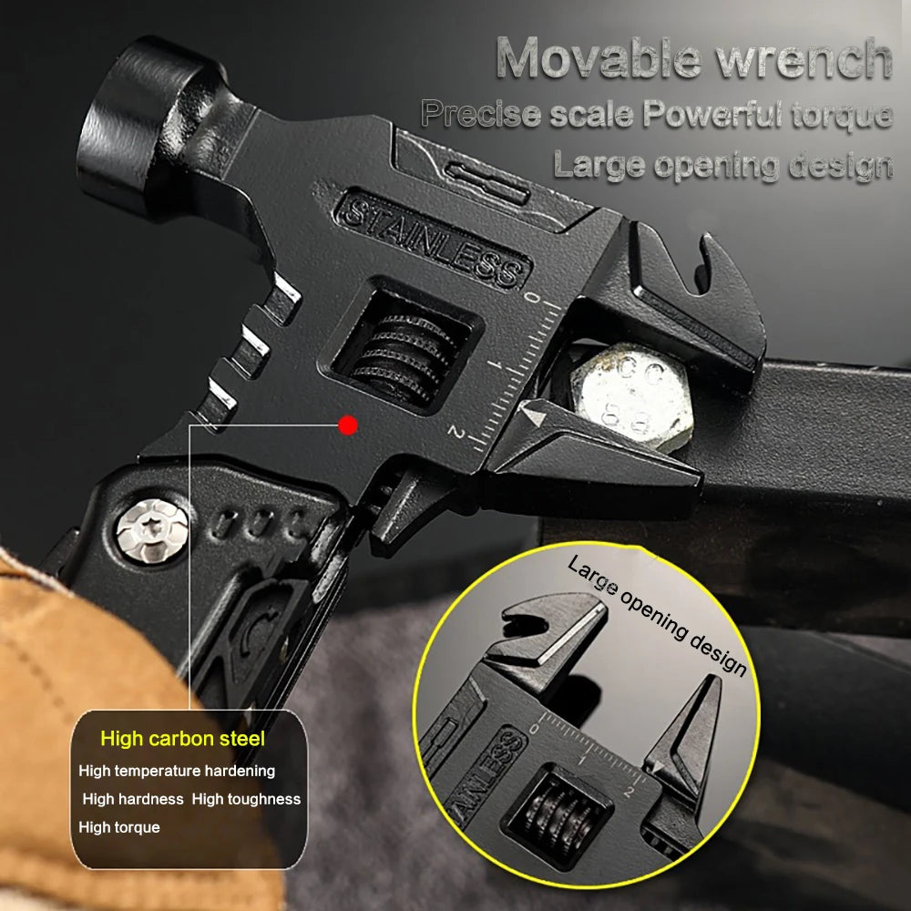 Survival Folding Multi-Tool – Stainless Steel 12-in-1 Pocket Pliers Knife for Field and Emergency Use - All you need