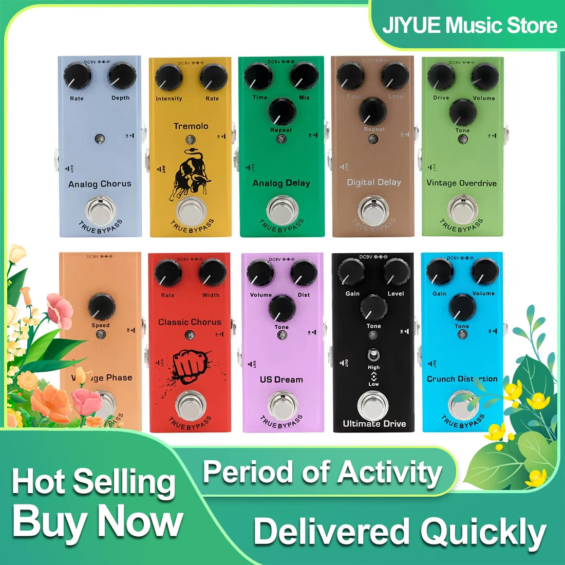 IRIN Series Electric Guitar Effects Pedals – Multiple Models for Overdrive, Distortion, Modulation and Delay Effects - All you need