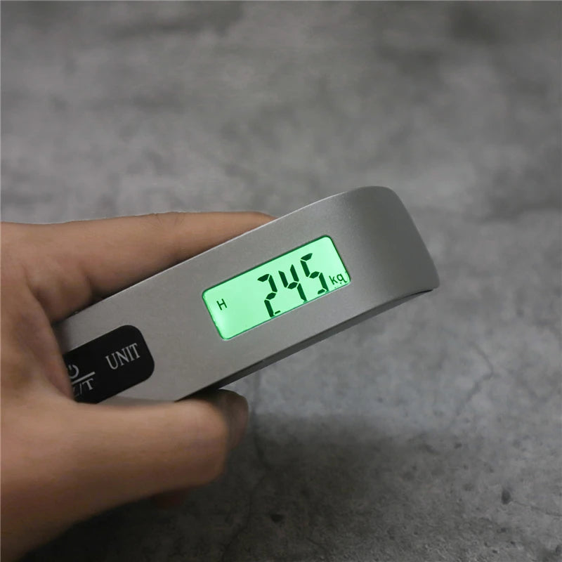 Compact Digital Luggage Scale with LCD Display – Max Capacity 50kg/110lb - All you need