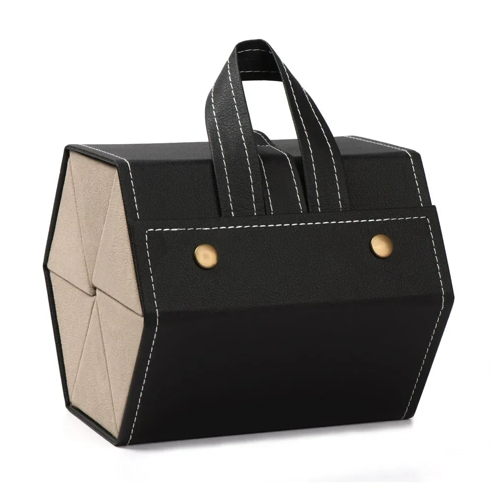 🧳 Portable Folding Glasses Organizer – Multi-slot PU Leather Case for Sunglasses & Eyewear - All you need