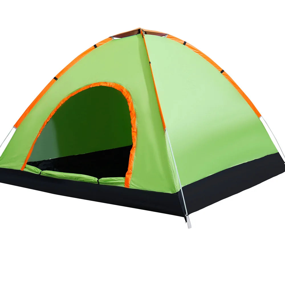 Outdoor Automatic Pop-Up Tent – 2 to 4 Person Lightweight Shelter with Silver Coated UV Protection - All you need