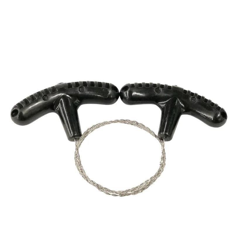 Stainless Steel Wire Saw with Finger Loops – Manual Pocket Survival Tool for Wood, Plastic & Bone – Flexible, Portable, and Lightweight - All you need