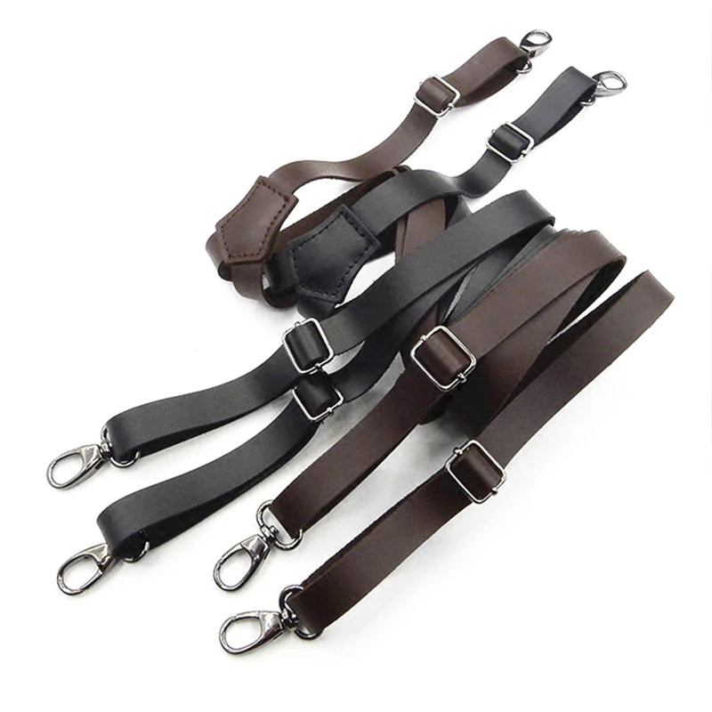 Adjustable PU Leather Suspenders for Men – 3-Hook Tactical Braces - All you need