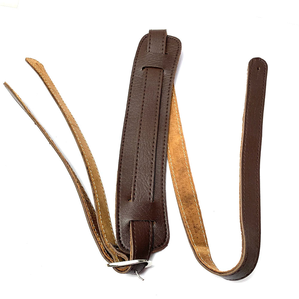 SLASH Edition Guitar Strap – Genuine Leather with Metal Buckle, Adjustable Length and Shoulder Pad Support - All you need