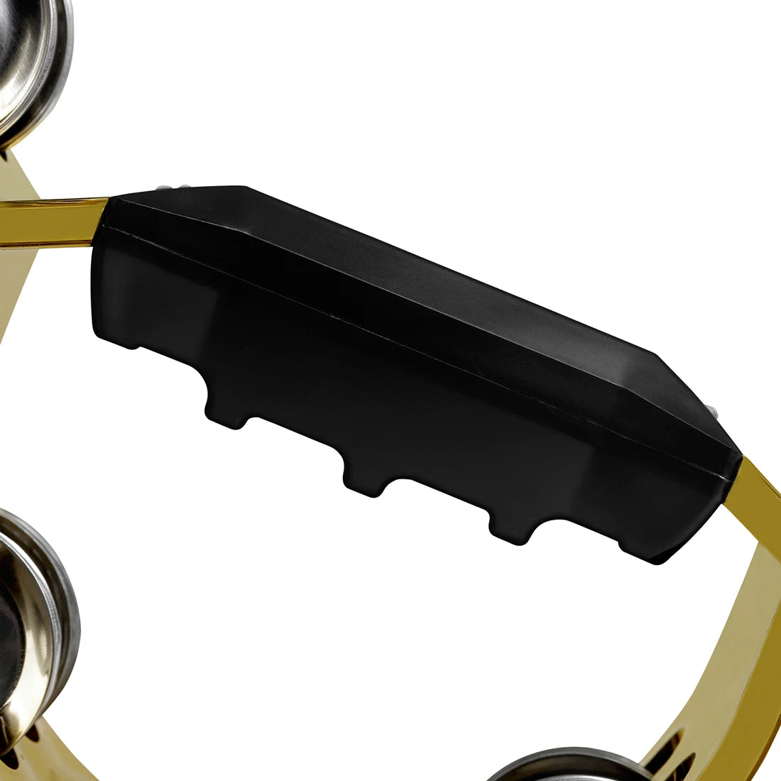 Double-Layer Hand Ring Tambourine – ABS Body with Finger-Shaped Grip & Stainless Steel Jingles (Gold/Silver) - All you need