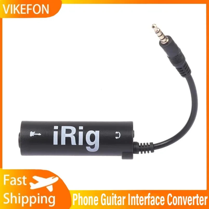 IRIG Guitar Audio Interface Converter for iOS – 3.5mm Plug, Portable Adapter for Electric & Bass Guitar Recording - All you need