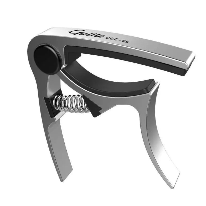 GGC-06 Metal Guitar Capo – Zinc Alloy Quick-Change Clamp with Ergonomic Spring | For Acoustic, Electric & Ukulele - All you need