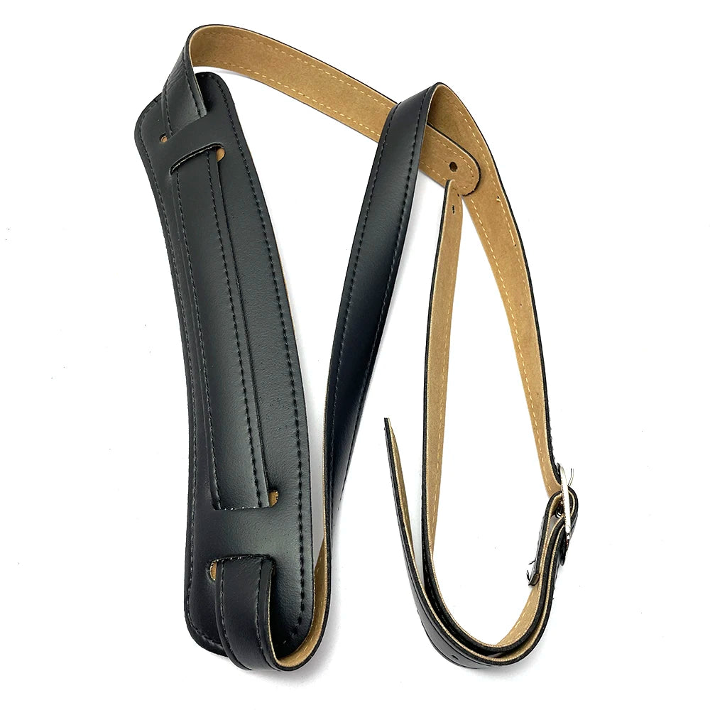 SLASH Edition Guitar Strap – Genuine Leather with Metal Buckle, Adjustable Length and Shoulder Pad Support - All you need