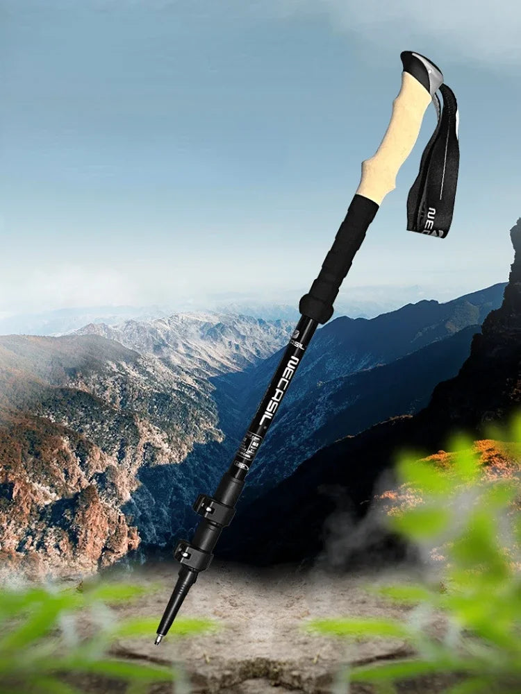 2PCS Telescopic Trekking Poles – Ultralight Adjustable Walking Sticks with Quick Lock and EVA Grip - All you need