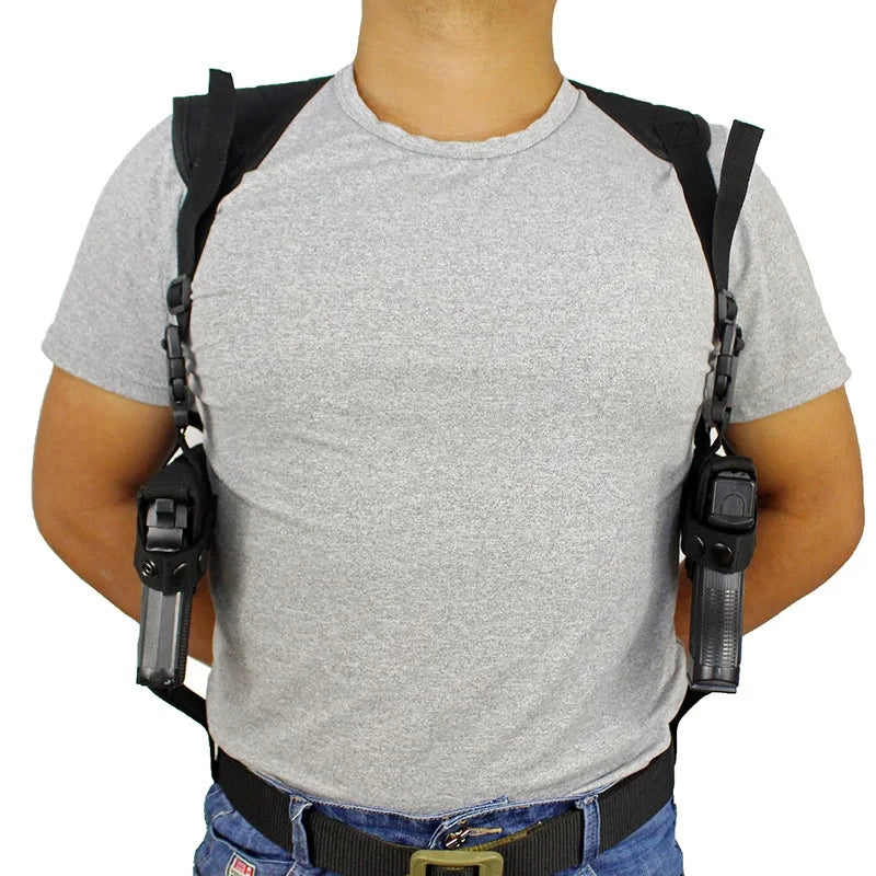 Double-Sided Concealed Shoulder Holster – Adjustable Tactical Carry for Glock 17/19/22/23 and Similar Pistols - All you need