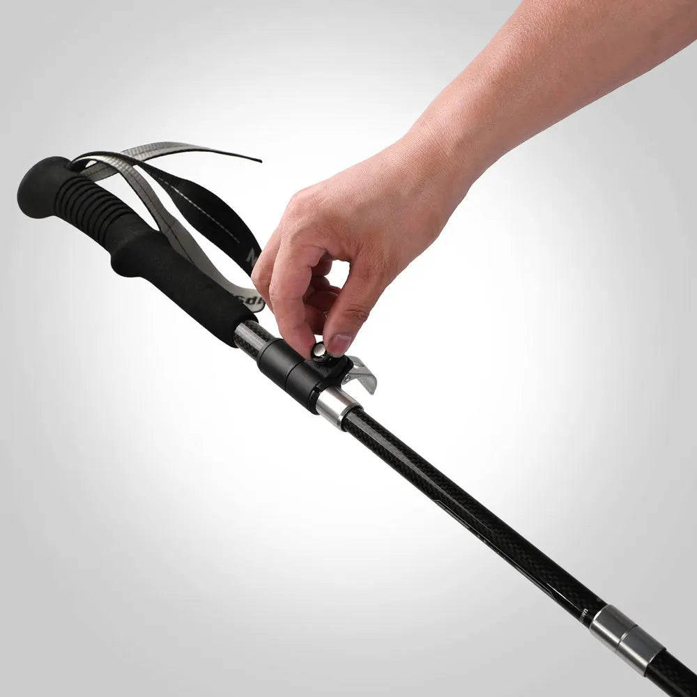 Outdoor Trekking Pole — 3K Carbon Fiber, 5‑Section Folding Design - All you need