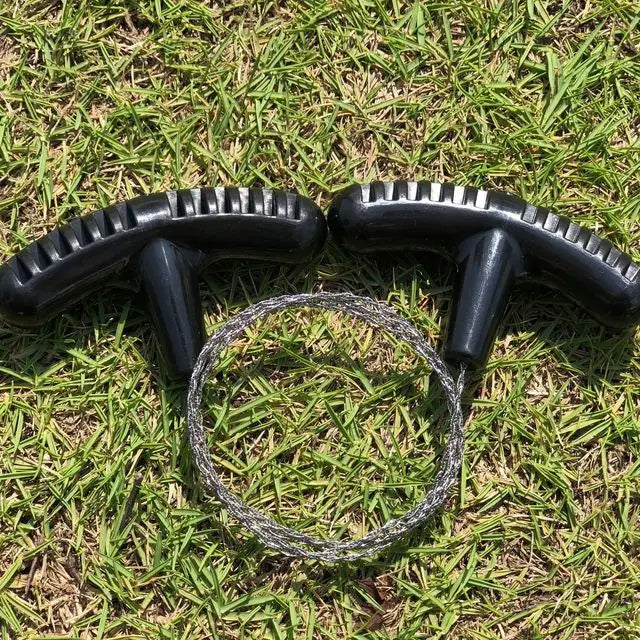 Stainless Steel Wire Saw with Finger Loops – Manual Pocket Survival Tool for Wood, Plastic & Bone – Flexible, Portable, and Lightweight - All you need