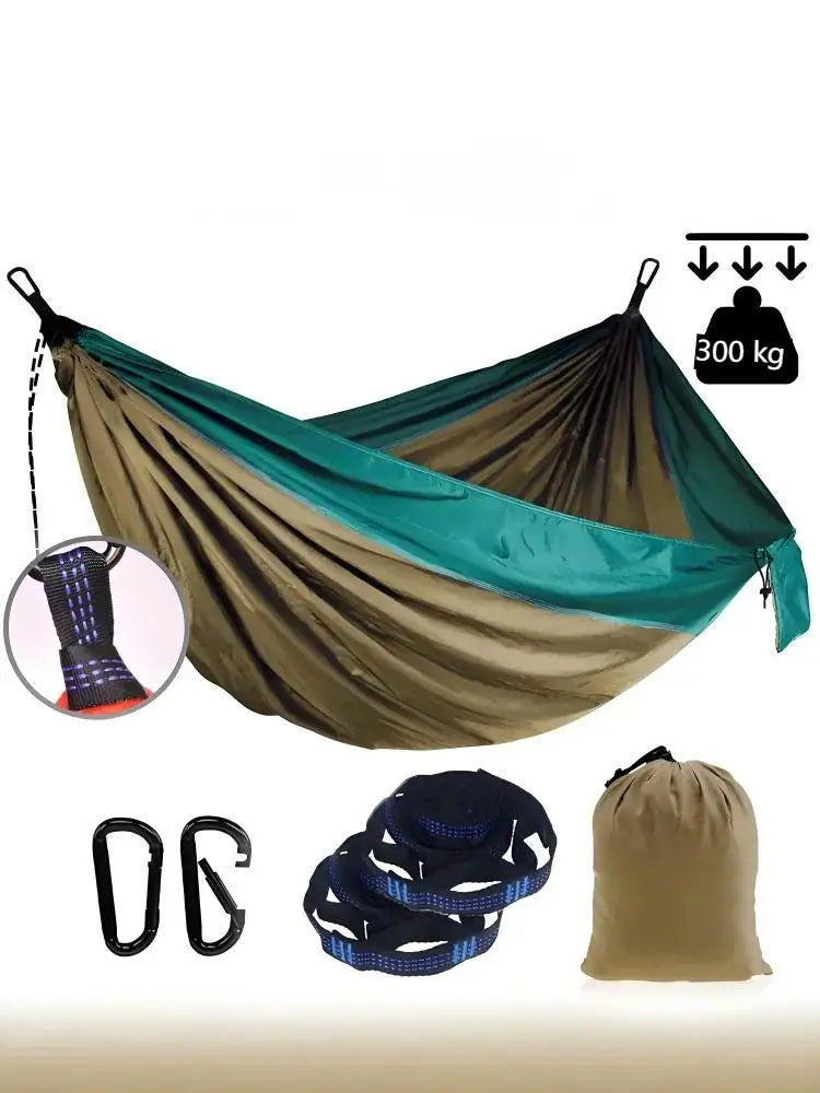 Single-Person Parachute Nylon Hammock – Lightweight, Durable & Portable - All you need