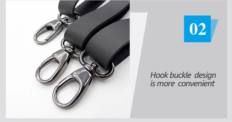 Adjustable PU Leather Suspenders for Men – 3-Hook Tactical Braces - All you need