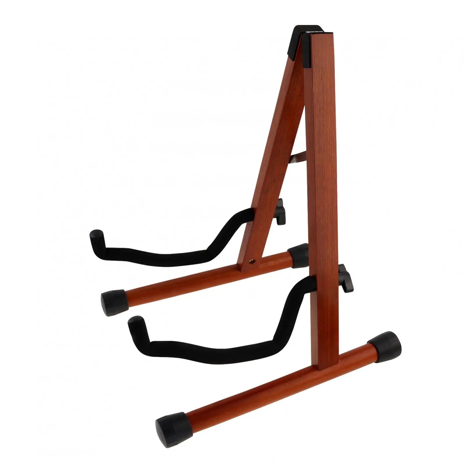Real Mahogany Solid Wood Floor Stand for Acoustic, Electric, Classical Guitars & Bass – Single Instrument Holder - All you need