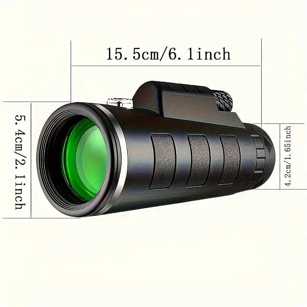 10x42 HD Compact Monocular Telescope – BAK4 Prism, IPX4 Waterproof, Wide Field of View - All you need