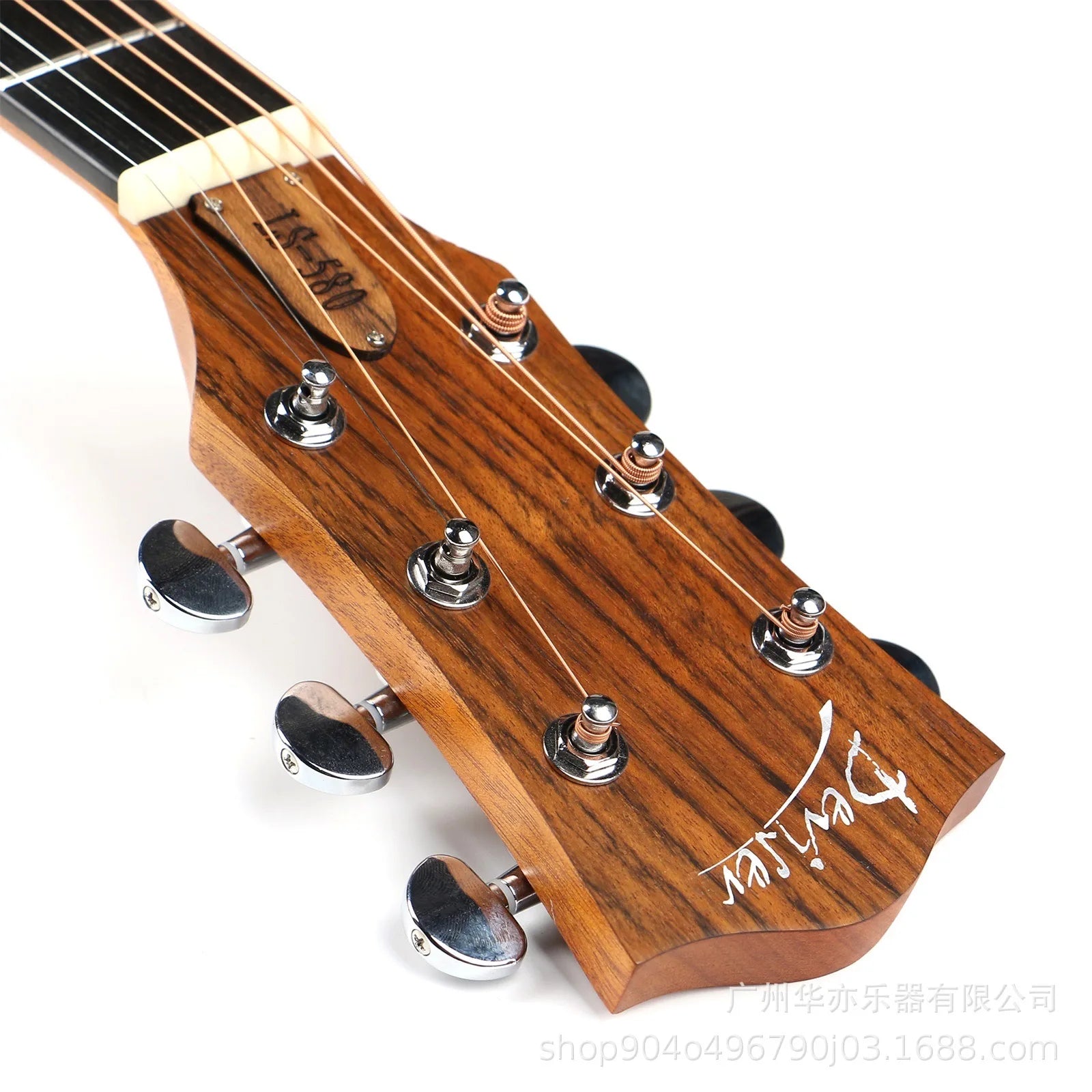 Full Handcrafted Acoustic Guitar – Folk/Jazz Style, 41" Scale, 6 Nylon Strings, Basswood Construction - All you need