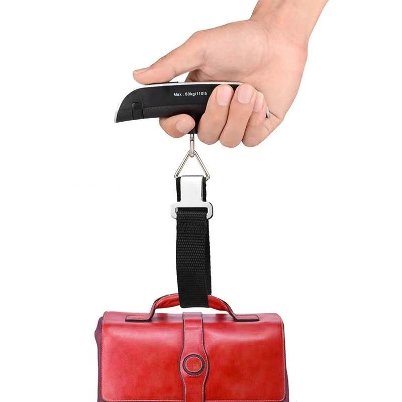 Compact Digital Luggage Scale with LCD Display – Max Capacity 50kg/110lb - All you need