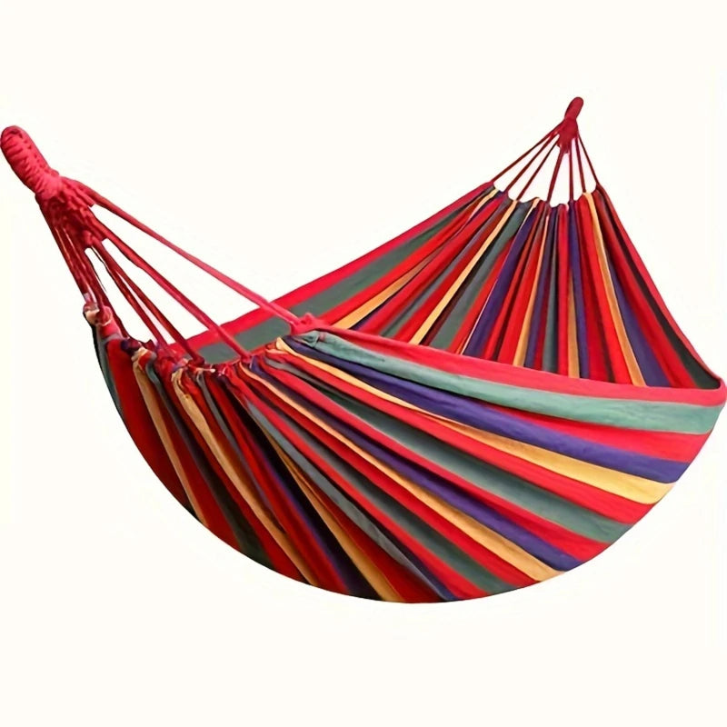 Single-Person Thick Canvas Hammock – Durable, Foldable, and Portable for Outdoor Use - All you need