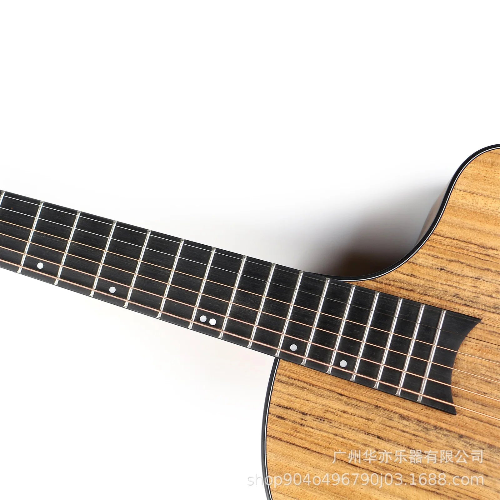 Full Handcrafted Acoustic Guitar – Folk/Jazz Style, 41" Scale, 6 Nylon Strings, Basswood Construction - All you need