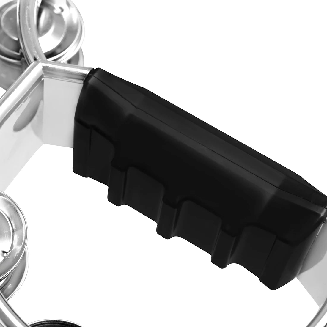 Double-Layer Hand Ring Tambourine – ABS Body with Finger-Shaped Grip & Stainless Steel Jingles (Gold/Silver) - All you need