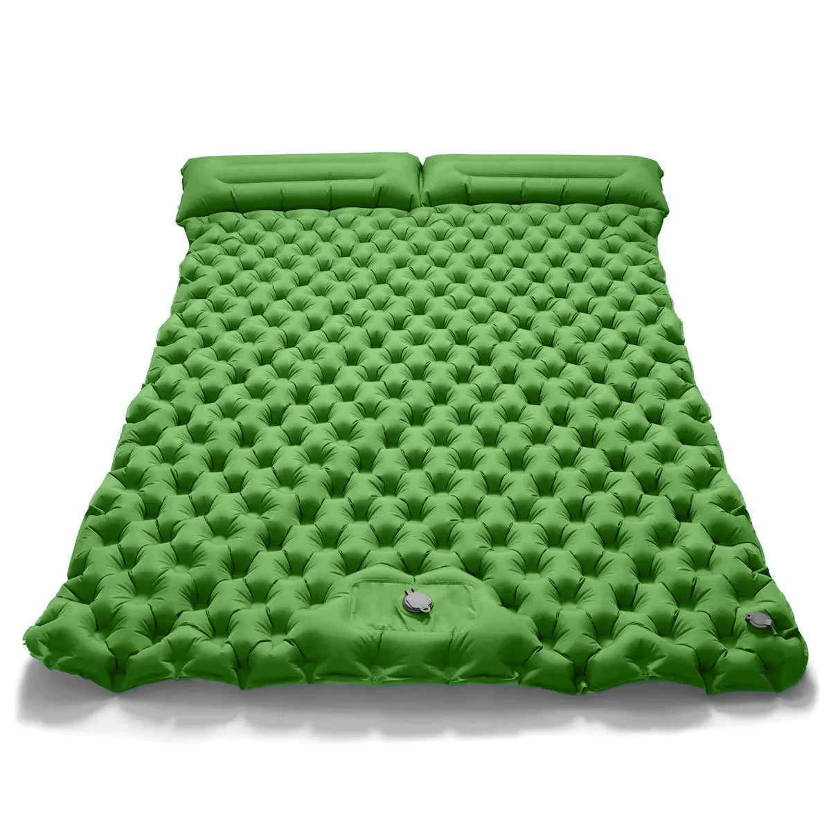 Extra-wide inflatable mattress with built-in foot pump – made from high-quality material for ultimate comfort outdoors! 😃 - All you need