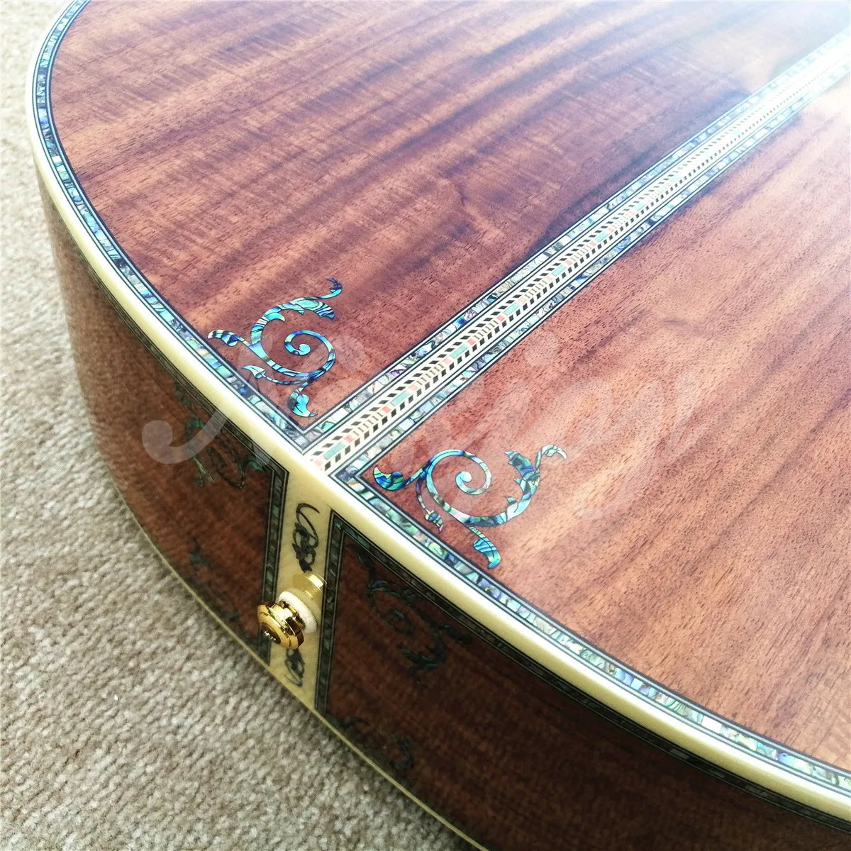 Custom 41-Inch All-Koa Acoustic Guitar – Ebony Fingerboard, Abalone Tree of Life Inlay - All you need