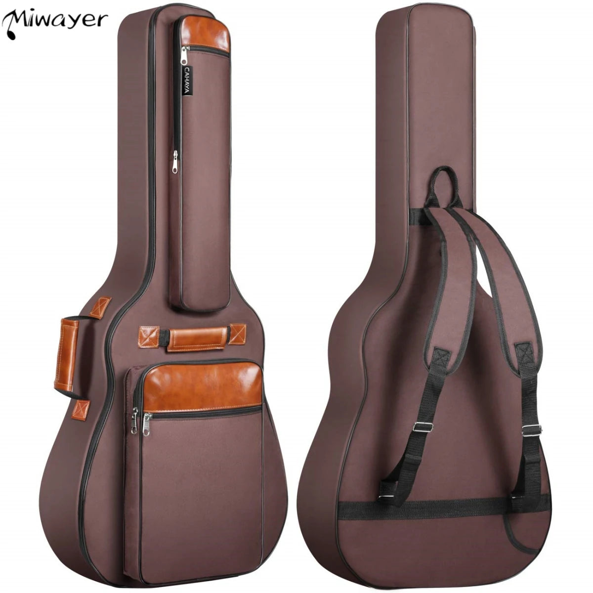 Miwayer Acoustic Guitar Bag – 41-Inch Waterproof Oxford Nylon Case with Cotton Padding and Dual Shoulder Straps - All you need