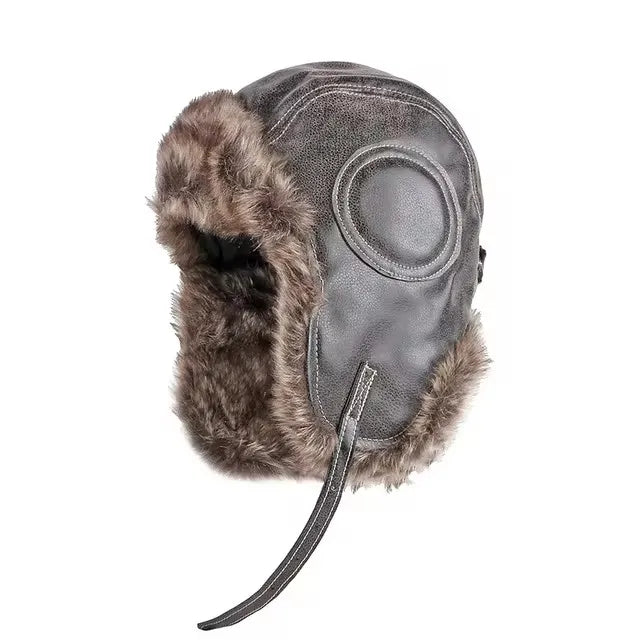 Thick Winter Ushanka Bomber Hat – Unisex Fur Earflap Cap for Cold Weather & Snow Sports - All you need
