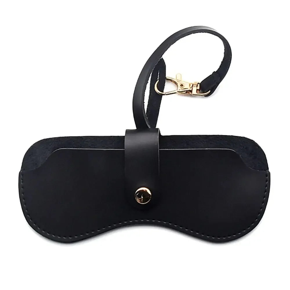 PU Leather Eyewear Storage Pouch with Neck Strap – Geometric Pattern, Foldable & Durable - All you need