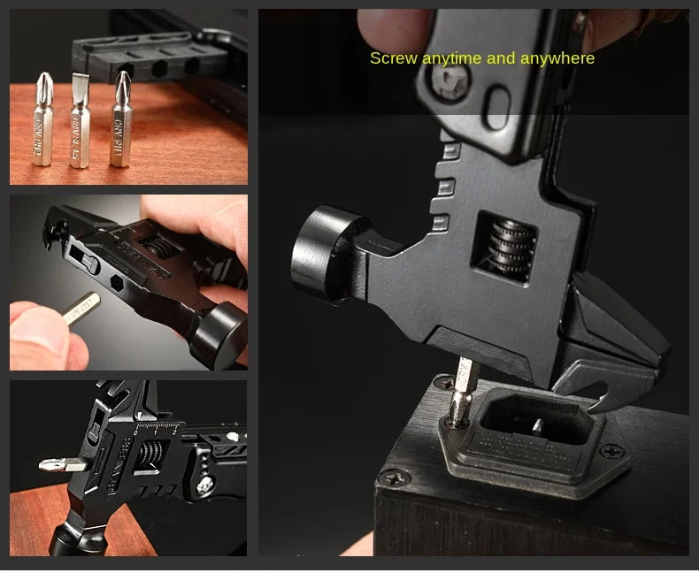 Survival Folding Multi-Tool – Stainless Steel 12-in-1 Pocket Pliers Knife for Field and Emergency Use - All you need