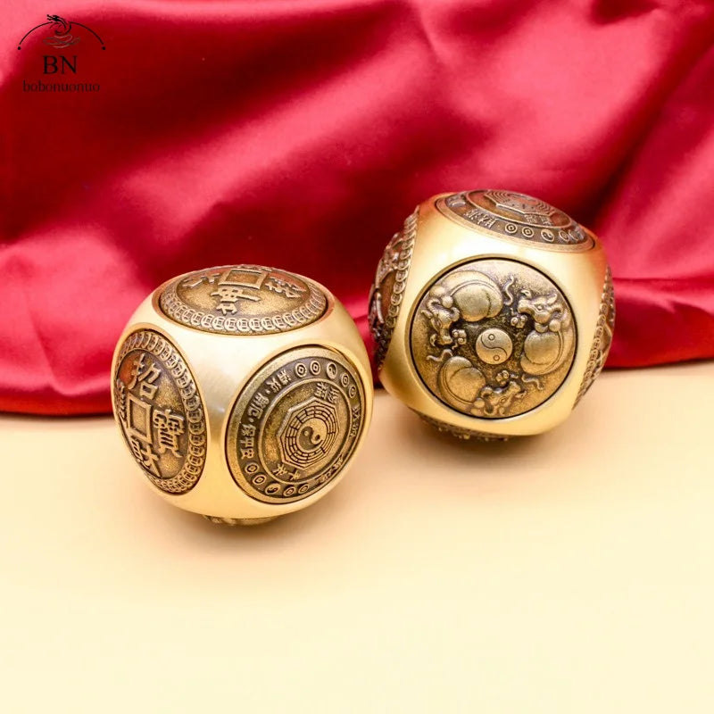 Six-Faced Copper Fidget Cube – Stress Relief & Sensory Focus Tool - All you need