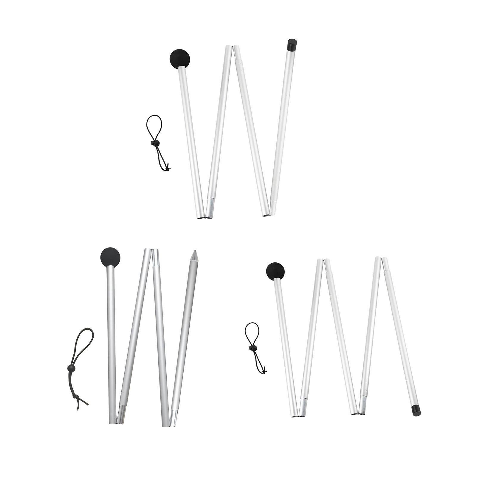 Telescopic Aluminum Tent Poles – Adjustable Folding Rods for Tarp, Canopy, and Shelter Setup - All you need