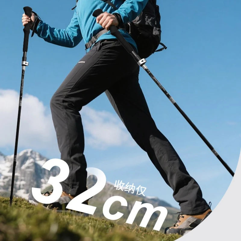 Outdoor Trekking Pole — 3K Carbon Fiber, 5‑Section Folding Design - All you need