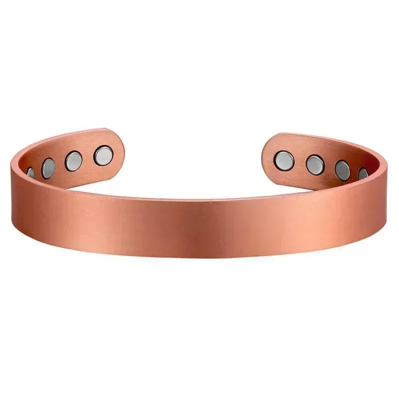🧲 Pure Copper Magnetic Therapy Bracelet – Adjustable Unisex Cuff - All you need