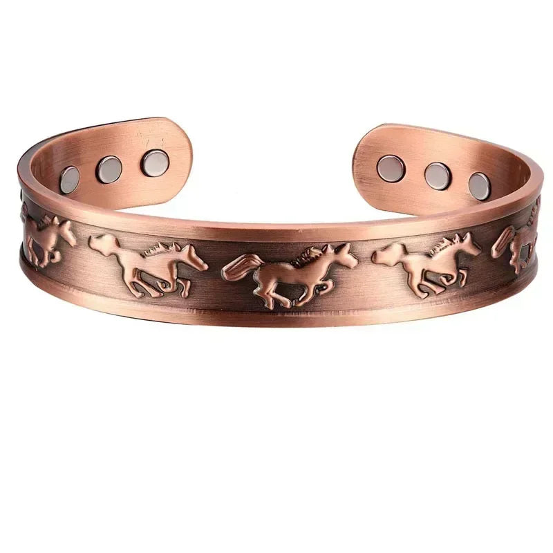 🧲 Pure Copper Magnetic Therapy Bracelet – Adjustable Unisex Cuff - All you need