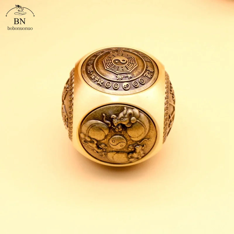 Six-Faced Copper Fidget Cube – Stress Relief & Sensory Focus Tool - All you need