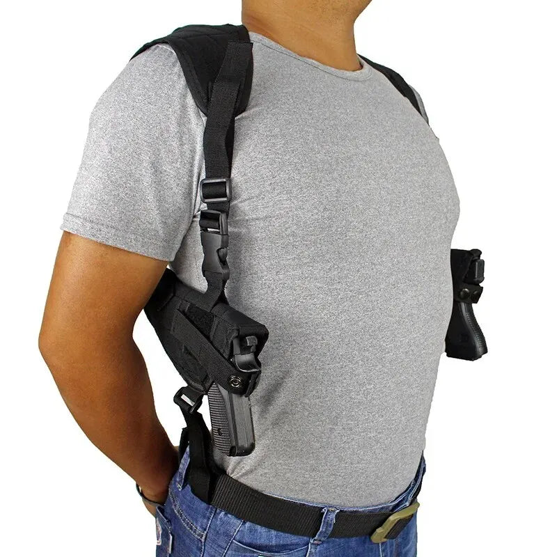Double-Sided Concealed Shoulder Holster – Adjustable Tactical Carry for Glock 17/19/22/23 and Similar Pistols - All you need