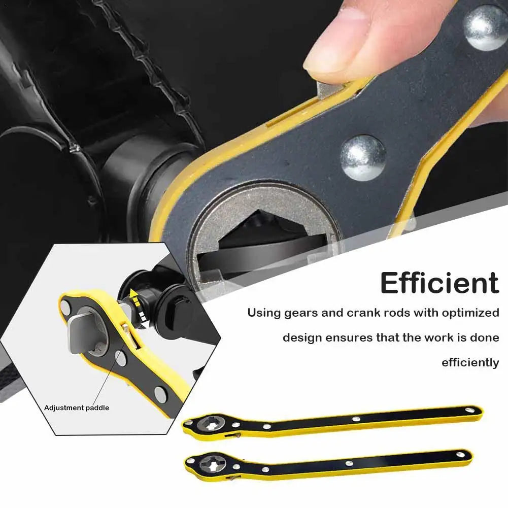 🔧 Labor-Saving Ratchet Wrench – Manual Crank Tool for Tire & Jack Operations - All you need